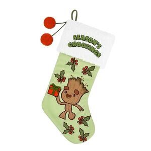 NWT Baby Groot Marvel Disney Embroidered Patch Appliqué Christmas Holiday Stock